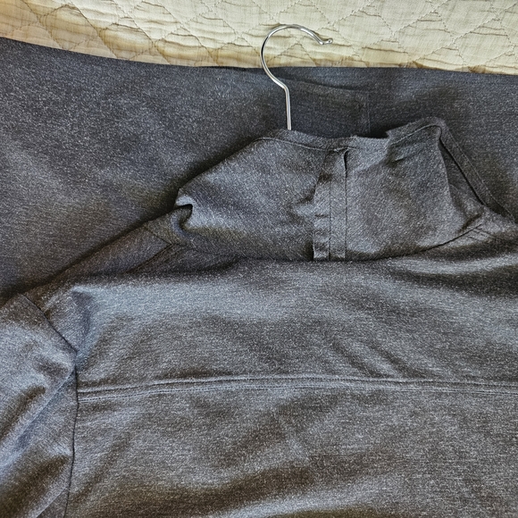 CaBi Gray Long Trench Style Ponte Knit Coat with Classic Professional LG NWOT - Picture 6 of 10